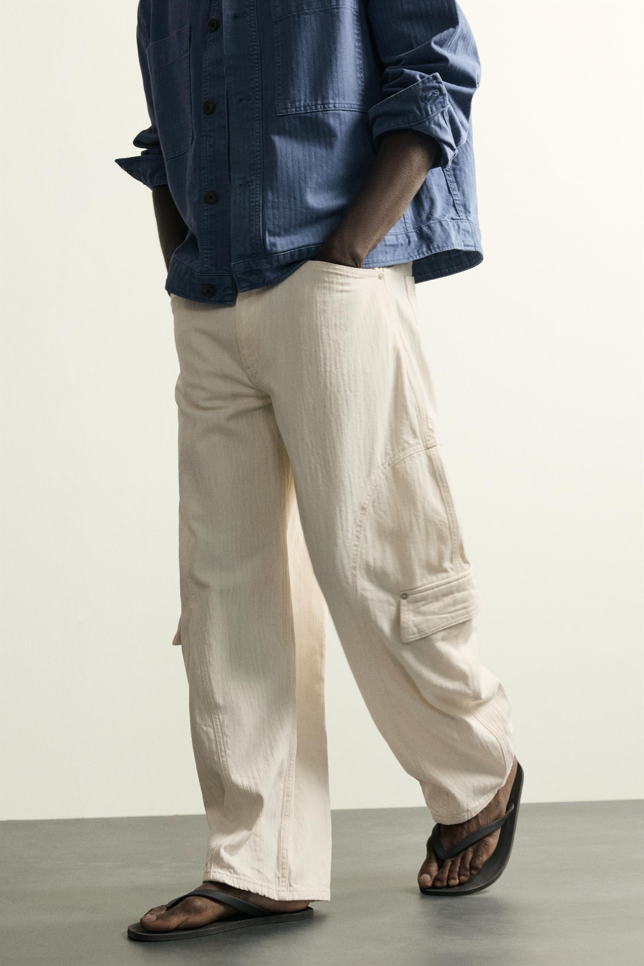 BALLOON FIT CARGO JEANS